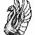 Concept sketch for "Swan Icon," simulating a classical stone sculpture.